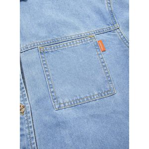 Sidefeel, Vestido vaquero largo informal para mujer, camisa abotonada de manga larga con cuello y bolsillos, moda de verano sencilla - Product Image 6