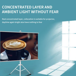 72 인치 16:9 모바일 휴대용 안티 라이트 금속 바닥 스탠드 삼각대 프로젝터 스크린 홈 오피스 ALR 프로젝션 스크린 - Product Image 4