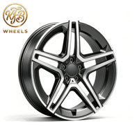 KFB 22x9 22x10.5 PCD 5x130 Dövme SUV Jantları Beş Kollu Alüminyum Jantlar Lüks Araçlar için