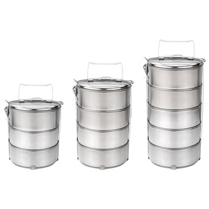 <span class=keywords><strong>Portavivande</strong></span> portatile Bento Box in acciaio inossidabile a 5 strati - Product Image 3