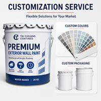 Peinture murale extérieure au latex TC pour façades de bâtiments et rénovation de maisons Couleurs et emballages personnalisés