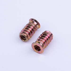 Kẽm Hợp Kim Đồ Nội Thất Gỗ Threaded Chèn Nuts Hexagon Ổ Cắm Gỗ Chèn Nut Nội Bộ Và Bên Ngoài Chủ Đề - Product Image 4