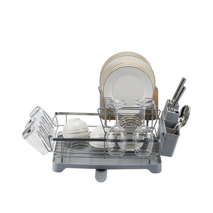 BX stendino per piatti con porta utensili in <span class=keywords><strong>vetro</strong></span> per <span class=keywords><strong>scolapiatti</strong></span> da cucina con <span class=keywords><strong>scolapiatti</strong></span> Set per lavello da cucina Sotrage Rack - Product Image 6
