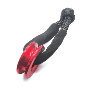 D-Ring Synthetic Rope <b>Recovery</b> Shank Aluminum Alloy Red For <b>Off</b> <b>Road</b> Vehicle Winch <b>Accessory</b> - Product Image 1
