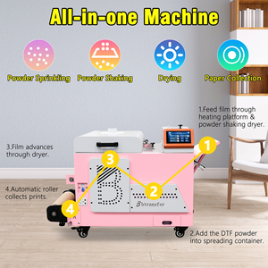 Bbtransfer 13 inch bột Shaker màu hồng và máy sấy cho dtf prining tự động dtf chuyển phim cuộn in ấn - Product Image 5