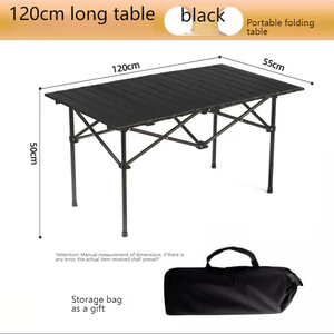 طاولة قابلة للطي مع حقيبة حمل وأرجل قابلة للتعديل مستقلًا وسطح قابل للطي من الفولاذ الكربوني للطهي في الهواء الطلق والتخييم وصيد الأسماك - Product Image 6