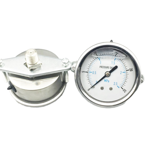 Manômetro de Pressão para Caldeira RESSEA em Promoção com Suporte 100 <span class=keywords><strong>psi</strong></span> para Ar e Água Aço Inoxidável de Alta Qualidade 1 Ano de Garantia - Product Image 1