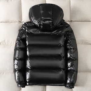 Doudounes Homme Épaisses à Capuche Effet Irisé, Faible MOQ, Vente en Gros, Brillant, Hiver, Unies, Coupe-Vent et Imperméables - Product Image 4