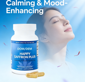 Cápsulas Veganas DOM/DEM Happy Saffron Plus |   90 Unidades |   Suplemento Dietético para el Apoyo del Estado de Ánimo, la Memoria y el Bienestar - Product Image 5