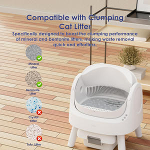 Smart Automatic Cleaning <b>Litter</b> Box Large Capacity ABS Eco-Friendly Circular Design Multi- Household Deodorizing - Product Image 4