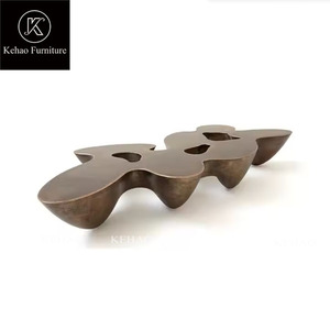 2024 populares en Instagram mesas de centro con logotipo Lv mesa central de superficie para muebles de sala de estar de Villa - Product Image 1
