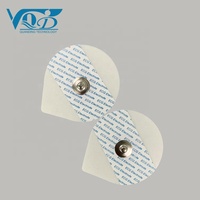 Fabrication OEM de patchs électrodes jetables autocollants en forme de goutte d'eau pour électrocardiogramme