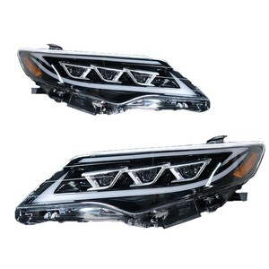 สำหรับ Toyota <span class=keywords><strong>Camry</strong></span> ปี <span class=keywords><strong>2012</strong></span>-2014 ชุดไฟหน้า LED แบบดัดแปลงเลนส์สามชั้น พร้อมไฟวิ่งกลางวันและไฟเลี้ยวแบบไหล - Product Image 1