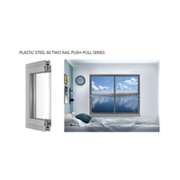 UPVC Fenêtres combinées PVC de haute qualité Portes et fenêtres Double profilé en verre Fenêtres à battant et à auvent