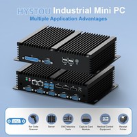 Jaringan ganda Triple Display Mini Desktop perlapan generasi I5 antarmuka USB digunakan industri tertanam komputer lintas batas