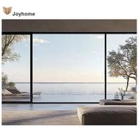 Grande baie vitrée personnalisée, fenêtres de plafond à double vitrage au design simple et moderne avec ouverture horizontale pour la maison
