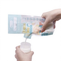 Pochette Doypack personnalisée en PET/PE avec fermeture éclair, sans BPA, de qualité alimentaire, aseptique, pour le stockage du lait maternel, les aliments pour bébés et les aliments pour animaux de compagnie, ainsi que le sucre