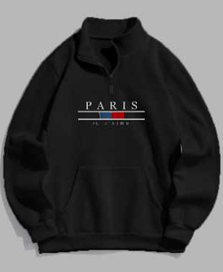 <span class=keywords><strong>Zaful</strong></span> เสื้อกันหนาวผู้ชายขั้วโลกขนแกะปักลายแบบใหม่มีกระเป๋าจิงโจ้ - Product Image 2