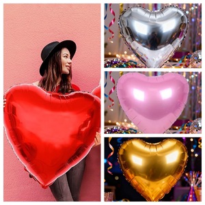 Globo de Helio en Forma de Corazón de 32 Pulgadas, Decoración para Fiestas, Colores Variados, Gráficos, Día de San Valentín, Bodas, Fiestas Generales - Product Image 2