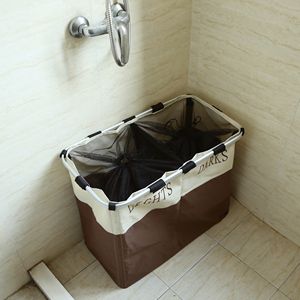 Cesto para Ropa Sucia Oxford, Bolsa de Lavandería Plegable con 2 Secciones y Marco de Aluminio - Product Image 2