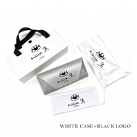 Coffret d'Emballage de Lunettes Pliantes Personnalisé avec Logo pour Lunettes de Soleil Fantaisie, Étui en Carton et Sacs