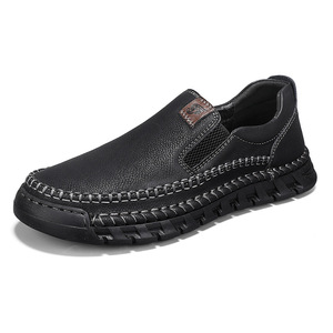 Nuevos modelos <span class=keywords><strong>Vintage</strong></span> de alta calidad zapatos hechos a mano hombres venta al por mayor 2025 cuero genuino Slip-on Real vaca mocasines Casual - Product Image 6