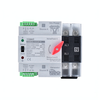 Commutateur de transfert automatique double alimentation pour groupe électrogène domestique 100A 220V Classe PC ATS Commutation rapide 0,05s CE 30/32kA Capacité de coupure
