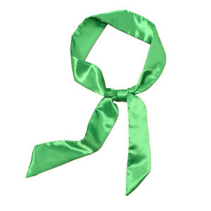 Pañuelo Delgado de Seda Naranja de Diseño para Adorno de Bolso y Cinta Decorativa para Sombrero de Paja de Playa - Product Image 5