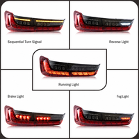Ensemble de feux arrière à effet écailles de dragon modifiés pour BMW Série 3 G20 G22 G80 avec clignotants séquentiels