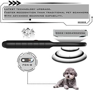 Escáner de microchip de registros ISO11784/85/EMID 128 para perro/mascota/gato/cerdo, lector de tarjetas de Control de acceso de animales, - Product Image 2