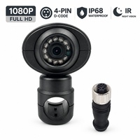 Caméra IP latérale étanche 1080P avec API SDK RTSP OEM et connecteur aviation D-Code 4 broches personnalisé