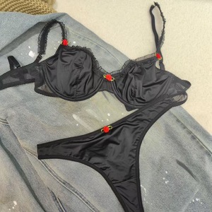 Lingerie <span class=keywords><strong>reggiseno</strong></span> in pizzo ultrasottile stile francese riduce l'aspetto del seno grande e previene il Set di Lingerie cadente - Product Image 4