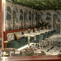 La cabine moderne de sofa de café de meubles de restaurant en cuir durable commercial place la conception intérieure pour le projet d'application d'hôtel