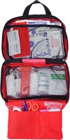 Trousse de premiers soins miniature de haute qualité TJD, imperméable, en Oxford rouge, durable, acceptant le logo personnalisé, pour la survie en plein air, les situations d'urgence, les voyages