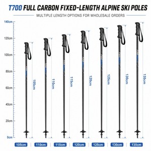 Bâtons <span class=keywords><strong>de</strong></span> <span class=keywords><strong>ski</strong></span> en fibre <span class=keywords><strong>de</strong></span> carbone légers à longueur fixe avec poignée en EVA - Product Image 5