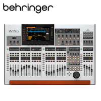 Console de mixage numérique professionnelle Behringer WING, 48 canaux, 24 faders motorisés, 8 préamplis Midas Pro, 3 ports AES50, 64 pistes