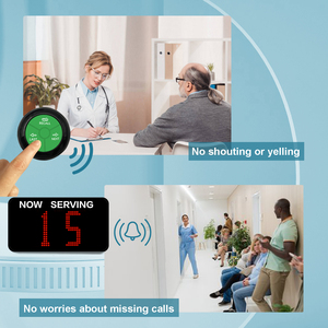 Đơn giản lấy một số máy xếp hàng hệ thống cuộc gọi chuyển đổi Quản lý dòng chờ đợi Bộ thu hiển thị loa với nút tiếp theo - Product Image 5