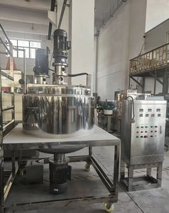 Máquina para Hacer Crema Cosmética con Plataforma <span class=keywords><strong>de</strong></span> Operación, Tanque <span class=keywords><strong>de</strong></span> Emulsión Homogeneizada para Detergente Líquido al Vacío - Product Image 5
