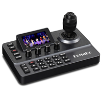 Controlador de Cámara PTZ FoMaKo PoE con Pantalla LCD de 3 Pulgadas, Joystick 4D para Iglesia, PELCO D/P RS232 RS485 (Sin Licencia NDI) KC606