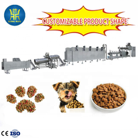 Machine de fabrication automatique multifonctionnelle avancée pour aliments secs pour chiens et chats, ligne de production d'aliments pour animaux de compagnie