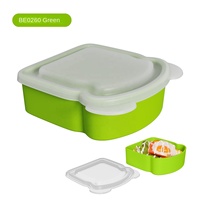 Boîte à bento en silicone sans BPA sur mesure en gros avec compartiments de rangement pour pain grillé portable