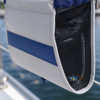 Sac de rangement pour garde-corps de bateau, organisateur de cordes de quai pour voilier, sac de rangement pour accessoires marins