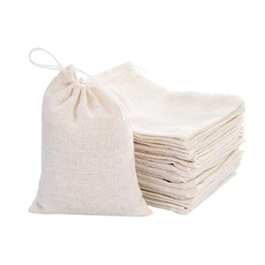Tùy chỉnh nhỏ dây rút <span class=keywords><strong>Pouch</strong></span> Túi tái sử dụng bông vải Túi mua sắm - Product Image 3