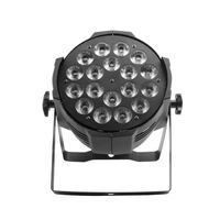 ZY Qualité En Gros 18x15W RGBWA + UV 6in1 LED Par 64 Peut Éclairer IP20 DMX Plat Par Éclairage De Scène pour DJ Disco Projection Lumières