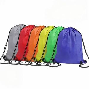 Sac à cordon pliable personnalisé avec pochette intégrée Design compact pour voyage, shopping, activités de plein air ou utilisation d'urgence - Product Image 1