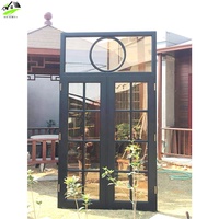 Ventanas Francesas Económicas Topbright, Ventanas Abatibles de Arco, Diseño Gráfico de Aleación de Aluminio, Ventana Corredera Moderna de Acero Inoxidable, Vertical