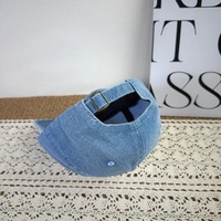 Gorra de Béisbol Vintage de Mezclilla Lavada con Bordado de Letras, Unisex, Nueva, Versátil, Estiliza el Rostro, Sombrero para el Sol de Otoño, a la Moda