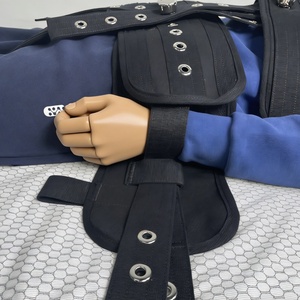 Ensemble de contention 3-en-1 pour épaules, taille et entrejambe, ceinture de positionnement patient à verrouillage magnétique, dispositifs de contention pour lit patient pour soins agités et <span class=keywords><strong>BDSM</strong></span> - Product Image 4