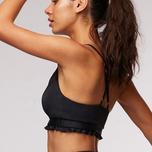 Séchage rapide Qui Évacue L'humidité Personnalisé Super <span class=keywords><strong>Doux</strong></span> Sexy Femmes Croix <span class=keywords><strong>Yoga</strong></span> Sport Soutien-Gorge Top Avec Plastron - Product Image 3