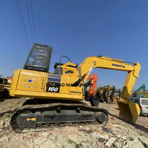 Excavadora Hidráulica de Cadenas Komatsu PC160 de Segunda Mano, 95% Nueva, Pintura Original, para Proyectos Municipales de Construcción, 16 Toneladas - Product Image 1